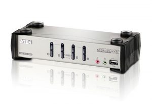 ATEN 4埠PS/2-USB VGA/音訊 KVMP™多電腦切換器(具備OSD功能)  (CS1734B)