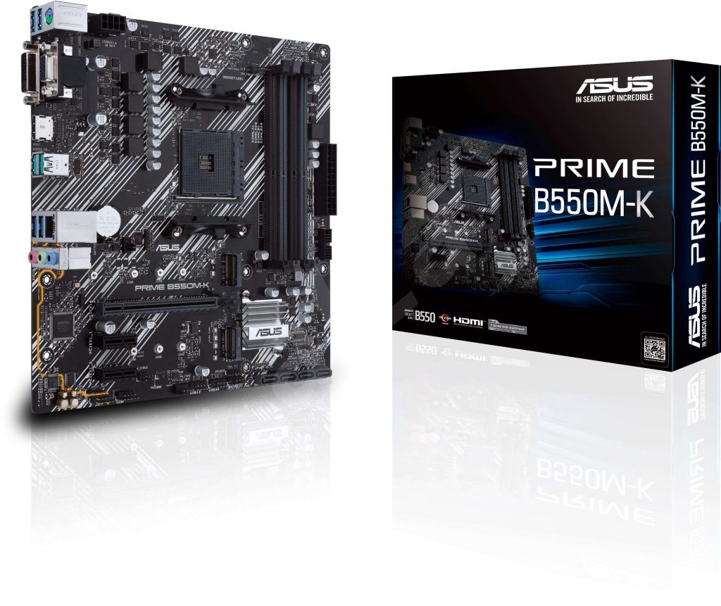 ASUS 主機板 PRIME B550M-K, AMD®B550, AM4, mATX (MB-BB55PMK)