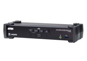 ATEN 4埠USB 3.0 4K HDMI KVMP™ 多電腦切換器 (具備音訊混音模式) (CS1824)