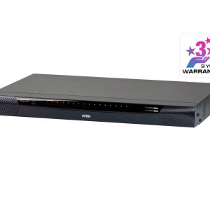 ATEN 1位本地/1位遠端使用者存取 16埠Cat 5 KVM over IP切換器遠端電腦管理方案兼具虛擬媒體功能 (1920 x 1200)  KN1116VA